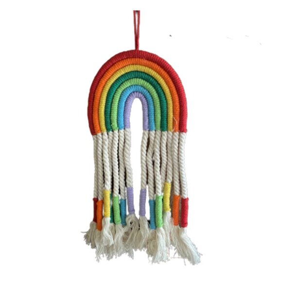 2/$30 Macrame Rainbow wall hanging decoration - Picture 5 of 8
